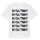White t-shirt med Rysktorp ordlek t-shirt