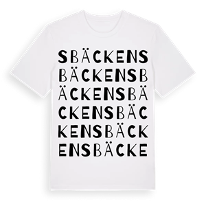 S Bäcken ordlek t-shirt – ekologisk bomull t-shirt från PinShirt
