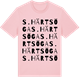 Pink Cotton t-shirt med S. Härtsöga ordlek t-shirt