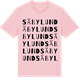 Pink Cotton t-shirt med Säbylund ordlek t-shirt
