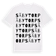 White t-shirt med Säbytorp ordlek t-shirt
