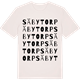 Vintage White t-shirt med Säbytorp ordlek t-shirt