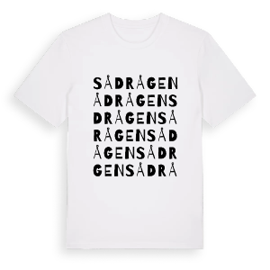 Sådrågen ordlek t-shirt – ekologisk bomull t-shirt från PinShirt