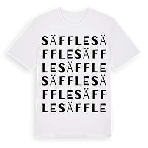 Säffle ordlek t-shirt – ekologisk bomull t-shirt från PinShirt