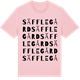 Pink Cotton t-shirt med Säffle gård ordlek t-shirt