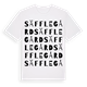 White t-shirt med Säffle gård ordlek t-shirt