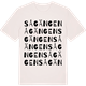 Vintage White t-shirt med Sågängen ordlek t-shirt