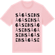 Pink Cotton t-shirt med Sågåsen ordlek t-shirt