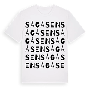 Sågåsen ordlek t-shirt – ekologisk bomull t-shirt från PinShirt