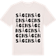 Vintage White t-shirt med Sågen ordlek t-shirt