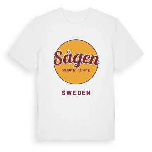 Sågen cirkel t-shirt – ekologisk bomull t-shirt från PinShirt