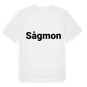Sågmon fetstil t-shirt – ekologisk bomull t-shirt från PinShirt