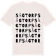 Vintage White t-shirt med Sågtorp ordlek t-shirt