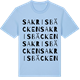 Blue Soul t-shirt med Sakrisbäcken ordlek t-shirt