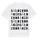 Sälderdrågen ordlek t-shirt