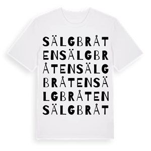 Sälgbråten ordlek t-shirt – ekologisk bomull t-shirt från Pinshirt