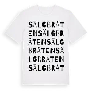 Sälgbråten ordlek t-shirt – ekologisk bomull t-shirt från Pinshirt