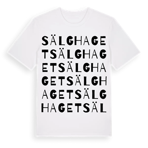 Sälghaget ordlek t-shirt – ekologisk bomull t-shirt från Pinshirt