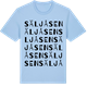 Blue Soul t-shirt med Säljåsen ordlek t-shirt