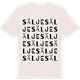 Vintage White t-shirt med Sälje ordlek t-shirt