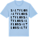 Blue Soul t-shirt med Saltflon ordlek t-shirt