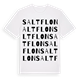 White t-shirt med Saltflon ordlek t-shirt