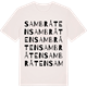 Vintage White t-shirt med Sambråten ordlek t-shirt