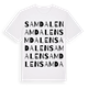 White t-shirt med Samdalen ordlek t-shirt