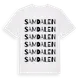 White t-shirt med Samdalen ordlek t-shirt