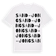 Sand-Jong ordlek t-shirt
