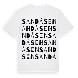 Sandåsen ordlek t-shirt – ekologisk bomull t-shirt från PinShirt