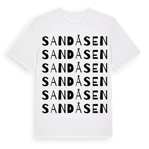 Sandåsen ordlek t-shirt – ekologisk bomull t-shirt från PinShirt