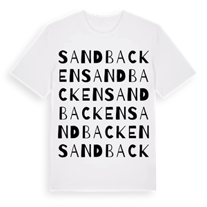 Sandbacken ordlek t-shirt – ekologisk bomull t-shirt från PinShirt