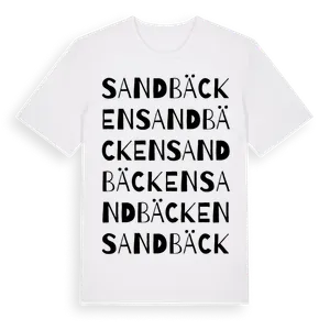 Sandbäcken ordlek t-shirt – ekologisk bomull t-shirt från Pinshirt