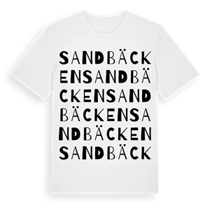 Sandbäcken ordlek t-shirt – ekologisk bomull t-shirt från PinShirt