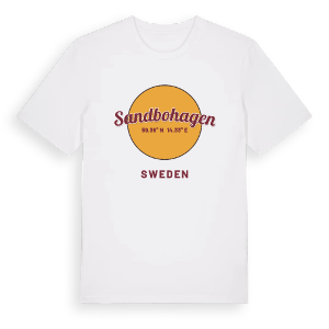 Sandbohagen cirkel t-shirt – ekologisk bomull t-shirt från PinShirt