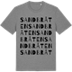 Mid Heather Gray t-shirt med Sandbråten ordlek t-shirt