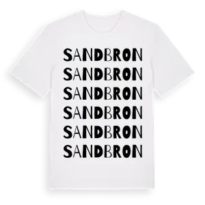Sandbron ordlek t-shirt – ekologisk bomull t-shirt från Pinshirt