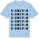Blue Soul t-shirt med Sandevad ordlek t-shirt