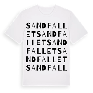 Sandfallet ordlek t-shirt – ekologisk bomull t-shirt från PinShirt