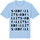Blue Soul t-shirt med Sandfallet ordlek t-shirt
