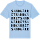 Blue Soul t-shirt med Sandkärret ordlek t-shirt