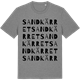 Mid Heather Gray t-shirt med Sandkärret ordlek t-shirt
