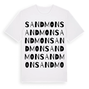 Sandmon ordlek t-shirt – ekologisk bomull t-shirt från PinShirt