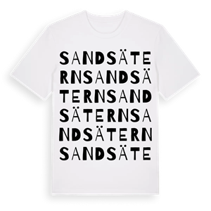 Sandsätern ordlek t-shirt – ekologisk bomull t-shirt från PinShirt