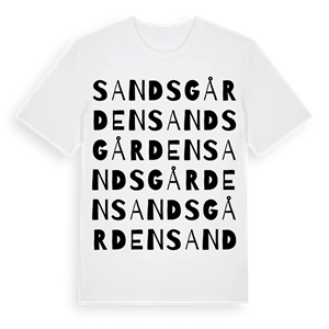 Sandsgården ordlek t-shirt – ekologisk bomull t-shirt från PinShirt