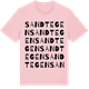Pink Cotton t-shirt med Sandtegen ordlek t-shirt