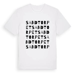 Sandtorpet ordlek t-shirt – ekologisk bomull t-shirt från PinShirt