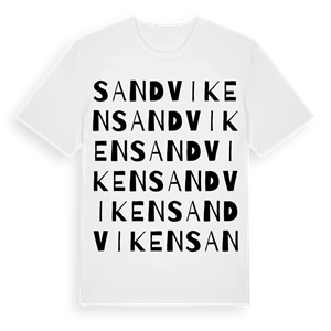 Sandviken ordlek t-shirt – ekologisk bomull t-shirt från PinShirt