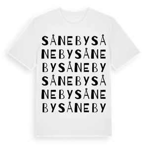 Såneby ordlek t-shirt – ekologisk bomull t-shirt från PinShirt